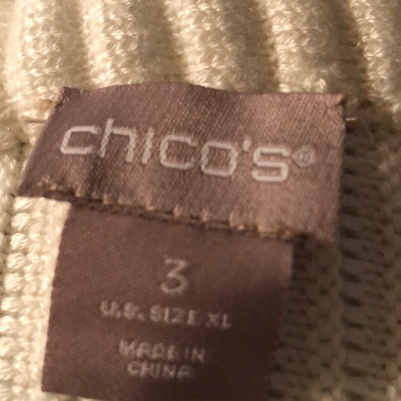 Chico's Pullover Ivory Sweater New with Tags - Picture 4 of 8